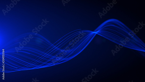 Bild auf Leinwand Abstract waves oscillation