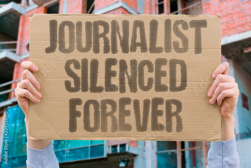 фотографія "Journalist silenced forever" Reporter permanently stopped from writing