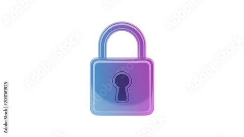 Secure Authentication Padlock Graphic Design High Resolution Picture