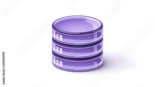 Sleek computer database disk symbol object high resolution picture