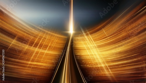 Gold Straight Line