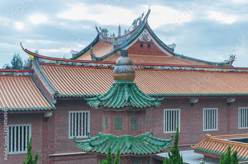 Historic buildings at the A-ma cultural village and buddhist temple Macau