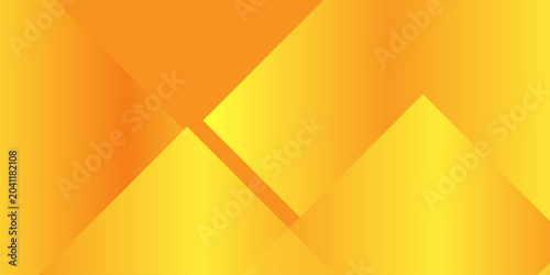 Cuadro en lienzo Abstract yellow background with overlapping geometric squares and soft gradient light for modern digital designs