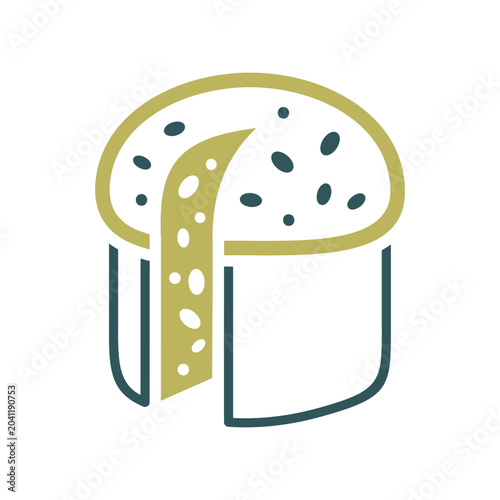 Traditional Italian Panettone Holiday Bread