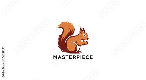 Foto Squirrel Holding Acorn in Paws.