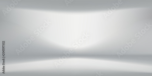 Bild auf Leinwand Gray studio background or backdrop 3D room lightbox eps 10.