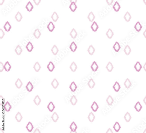 Stylish flourish swirl line ikak ornament seamless pattern. Abstract organic shape vintage fabric fashion seamless texture for wallpapers, textile.