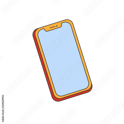Smartphone Mobile Phone Device Vector Illustration for Digital Communication Concept
