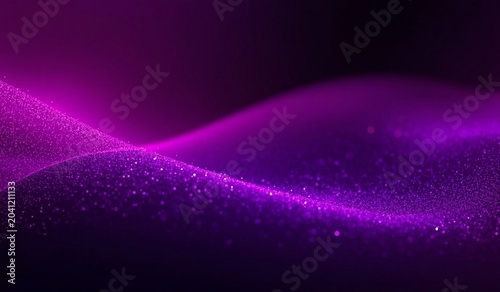 Black deep dark violet purple fuchsia magenta pink white abstract background. Color gradient ombre blurred wave. Grain noise mesh particle. Bright light glitter glow shine neon metallic foil. Design.