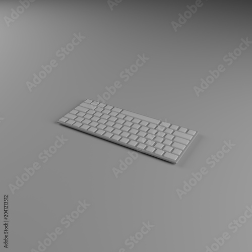 Teclado informático sin rotulación en múltiples colores