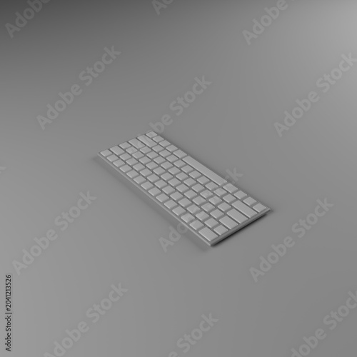 Teclado informático sin rotulación en múltiples colores