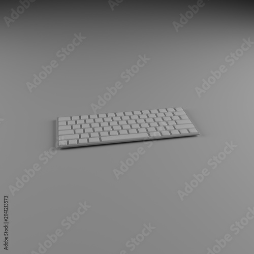фотографія Teclado informático sin rotulación en múltiples colores