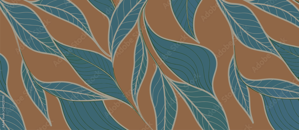Fototapeta premium seamless pattern, leaves
