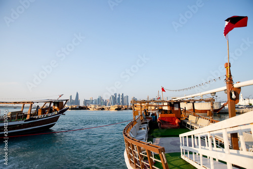 Doha Skyline Hafen Katar  