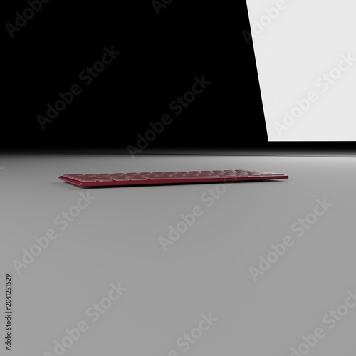 Fotografia Teclado de ordenador con las teclas traslúcidas