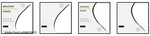 Foto Luxury Penthouse Real Estate Instagram Carousel Template with Editorial Property