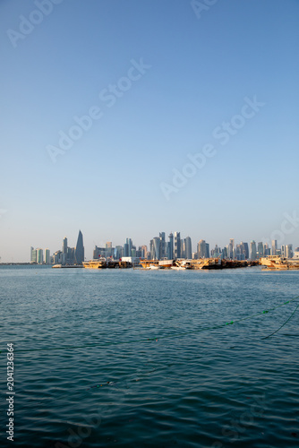 Doha Skyline Hafen Katar  