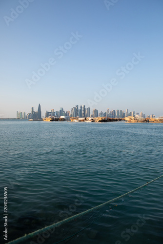 Doha Skyline Hafen Katar  