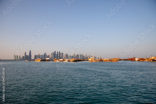 Doha Skyline Hafen Katar  