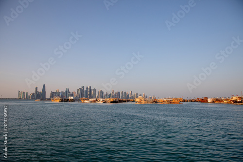 Doha Skyline Hafen Katar  