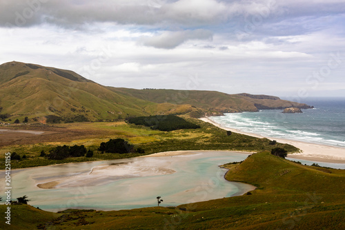 Tableau sur toile Sandymount Viewpoint, near Dunedin, New Zealand