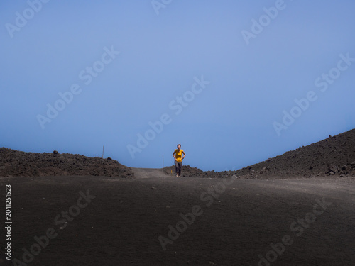 Volcanic Landscape Scene
