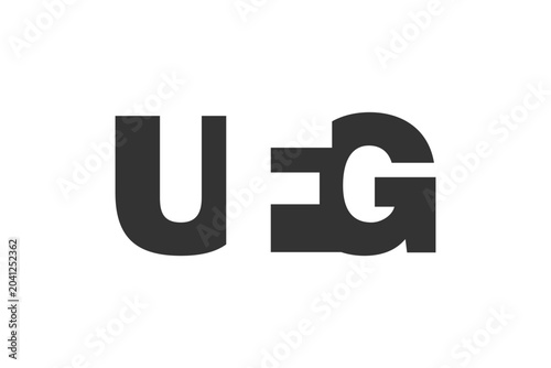 Bild auf Leinwand UFG logo design