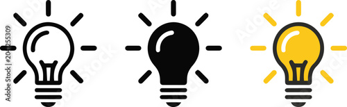Schilderij op canvas Light bulbs symbolizing learning and problem solving
