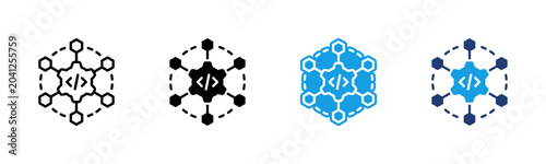Fotografía Microservice icon multiple style collection