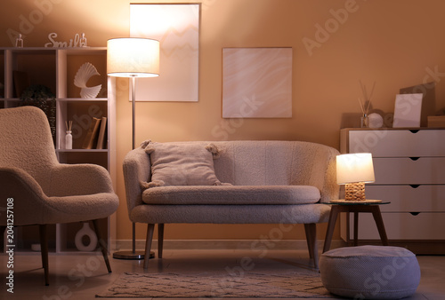 Interior of stylish living ...