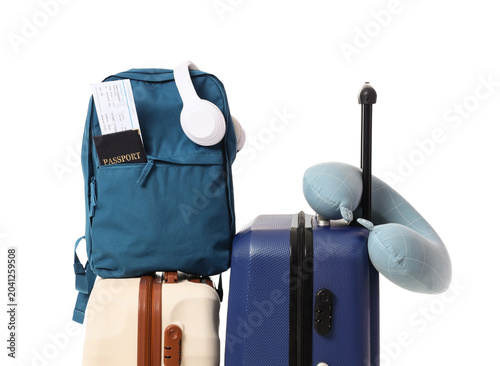Suitcases, backpack, travel...