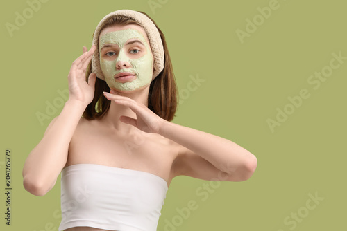 Beautiful young woman with ...
