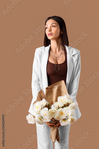 Beautiful fashionable young...