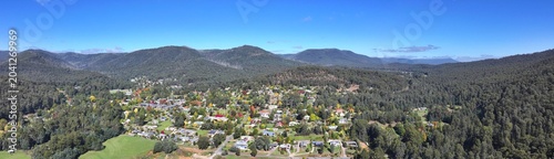 Photography Spectacular aerial photo of Marysville Victoria Australia