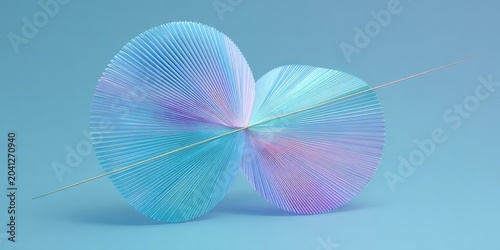 Abstract Infinity Symbol Formed by Intersecting Spheres with Gradient Colors.
