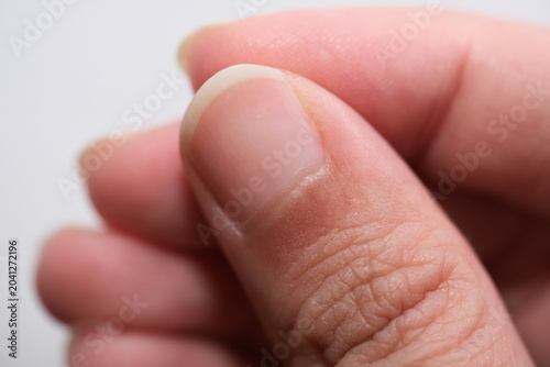 Obraz na płótnie Close up of long finger nail due to Qurban Eid
