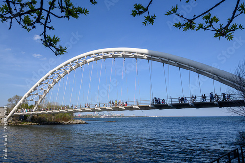 Photography The Humber Bay Arch Bridge in Toronto Ontario.