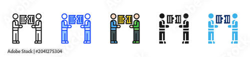 Foto Split Bill Icon Collection With Multiple Styles