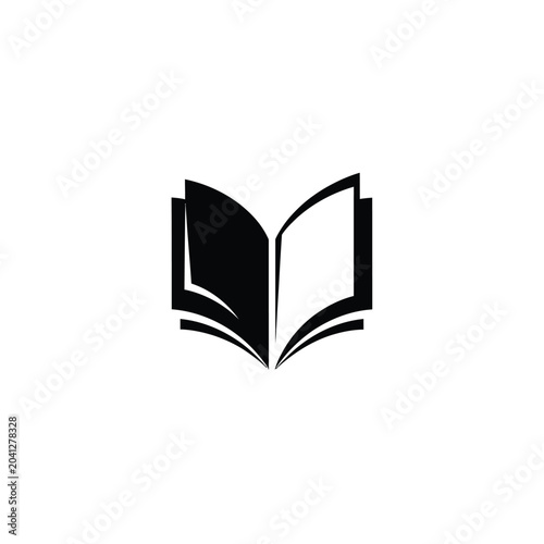 Open Book Icon Graphic.
