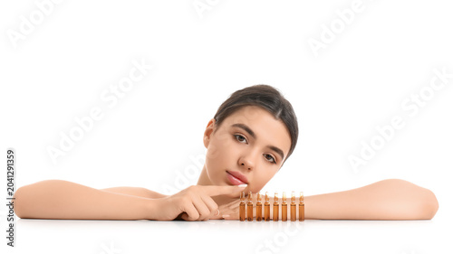 Beautiful young woman with ...