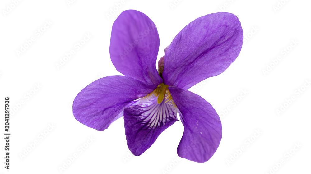 Obraz premium A beautiful purple flower on transparent background