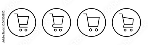 Bild auf Leinwand Shopping icon vector illustration