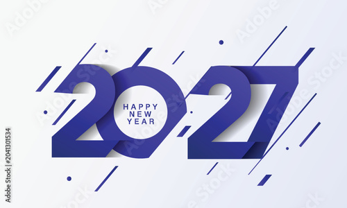 Trendy Abstract Shape 2027 Greeting Card