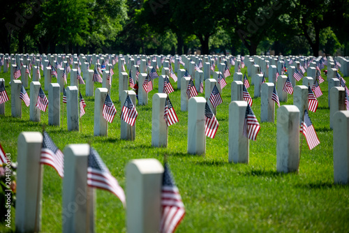 National Cemetery on during Memorial Day weekend 