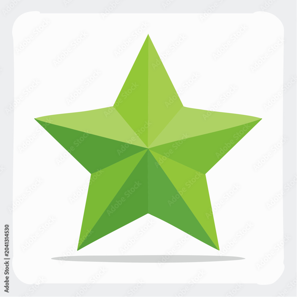 Obraz premium Green Star Icon