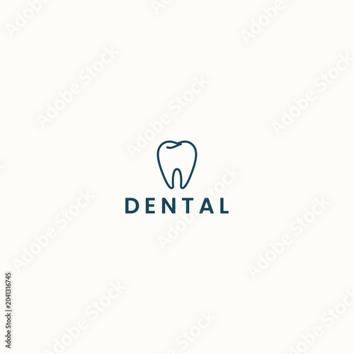 Dental logo icon design template vector illustration