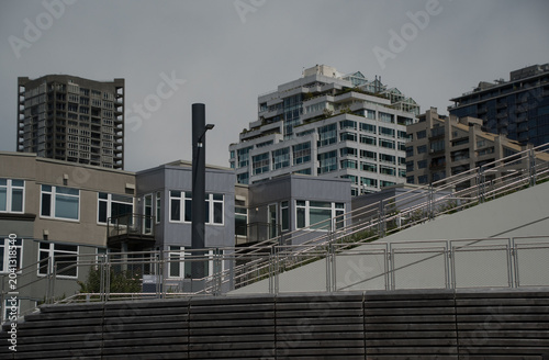 Terraced Modern Condominiums Above Seattle Waterfront