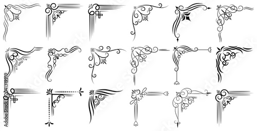 Bild auf Leinwand Vintage decorative corner ornaments