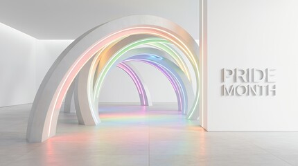 Pride Month Rainbow Archway