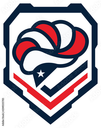 Brain and America symbol military